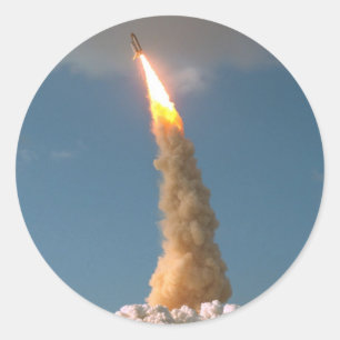 Hubble Space Telescope lift off NASA Classic Round Sticker