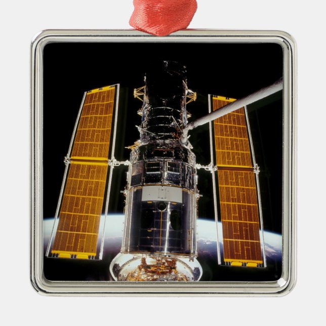 Hubble Space Telescope Metal Ornament (Front)