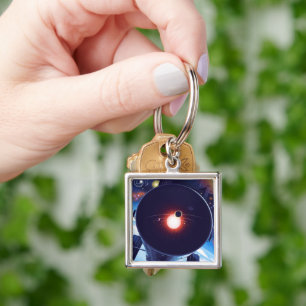 Hubble Space Telescope Poster. Key Ring
