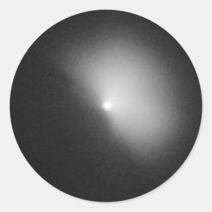 Hubble View of Comet Tempel Classic Round Sticker