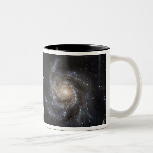 Hubble's Largest Galaxy Portrait Two-Tone Coffee Mug (Right)