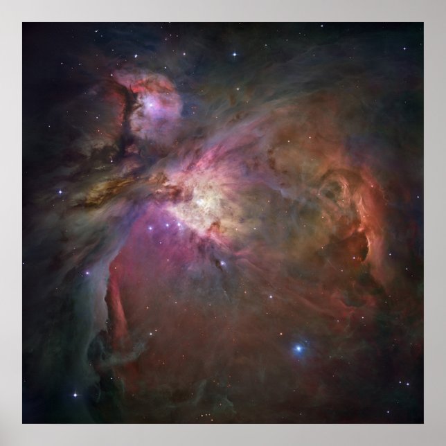 Hubble's Sharpest View of the Orion Nebula Poster (Front)