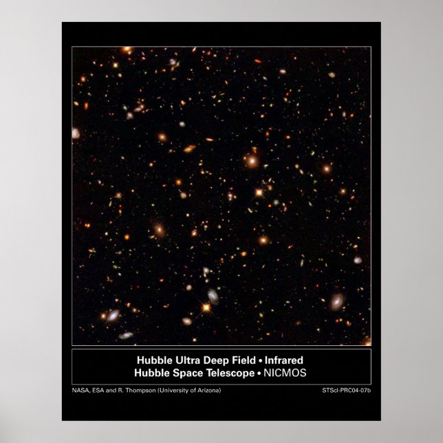 HubbleUltraDeepFieldInfrared-2004-07b Poster (Front)