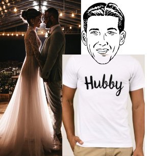 Hubby Couple Marriage T-Shirt