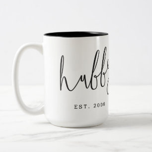 "Hubby" Couple Mug Anniversary Wedding