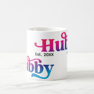 Hubby Couple Wedding Anniversary Custom Colourful Coffee Mug