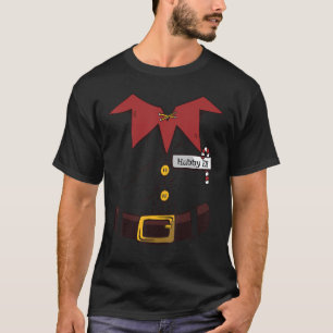 Hubby Elf Matching Group Christmas Family Hubby T-Shirt