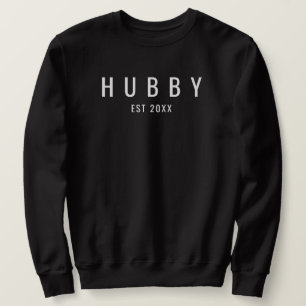 Hubby Est Fiance Wedding Engagement Gift for Bride Sweatshirt