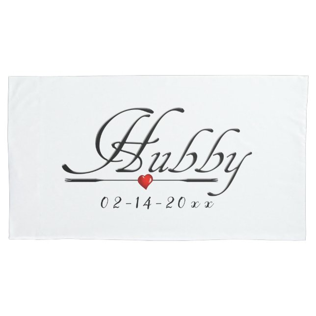 Hubby Love (Husband) Pillowcase (Front)
