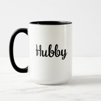 Hubby Mug - Trendy Personalised Text Coffee Gift