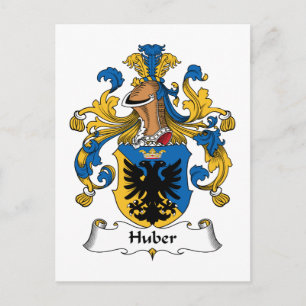 Huber Family Crest Postcard