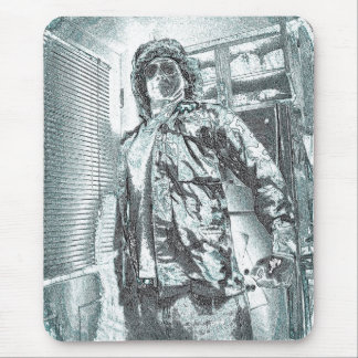 Huber in Uniform Mouse Pad