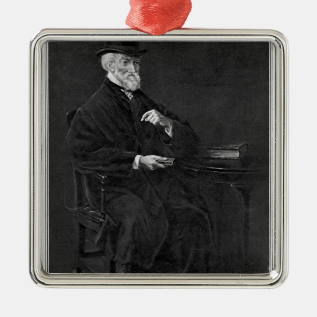 Hubert George de Burgh-Canning Metal Tree Decoration (Front)