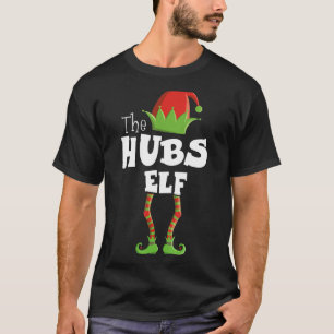 Hubs Elf Xmas Pajama Family Matching Christmas Gro T-Shirt