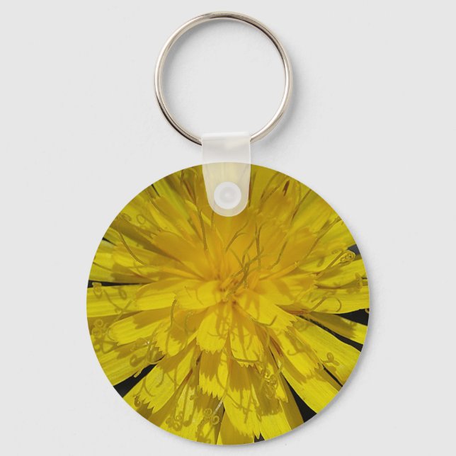 Hübsche Löwenzahnblüte Key Ring (Front)