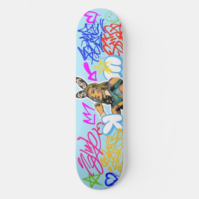 HUCCI 'Kate Moss' Portrait Skateboard Decks (Front)