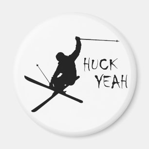 Huck Yeah (Skiing) Magnet