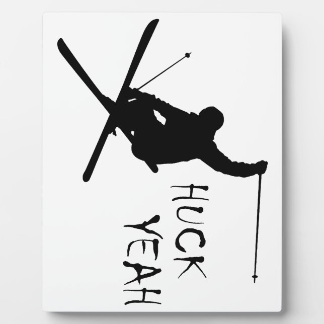 Huck Yeah (Skiing) Plaque (Front)