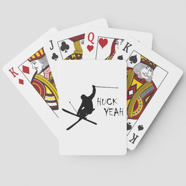 Huck Yeah (Skiing) Playing Cards (Back)