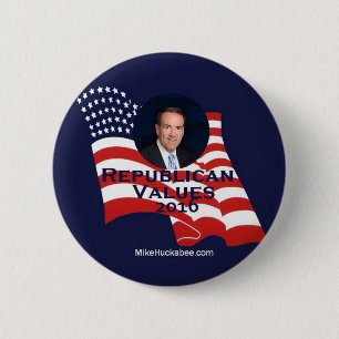 HUCKABEE 2016 6 CM ROUND BADGE