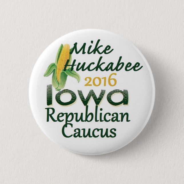 HUCKABEE 2016 6 CM ROUND BADGE (Front)