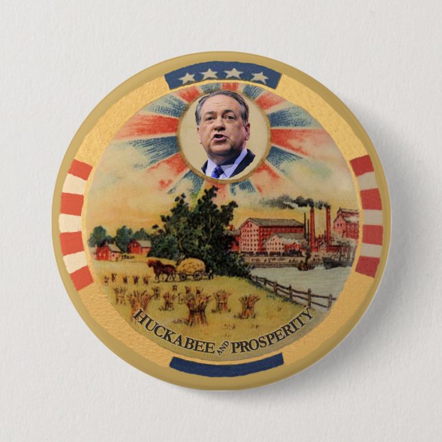 Huckabee and Prosperity 7.5 Cm Round Badge (Front)