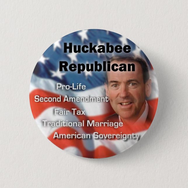 huckabeerepublican 6 cm round badge (Front)