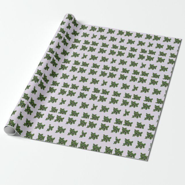 Huckleberry  bandanna wrapping paper (Unrolled)