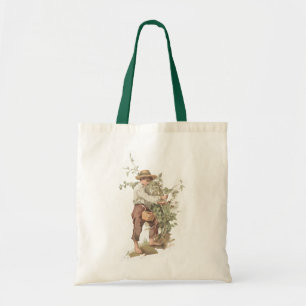 Huckleberry Finn Picking Berries Lithograph Tote Bag