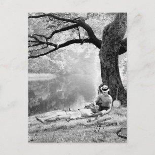 Huckleberry & Tom Postcard