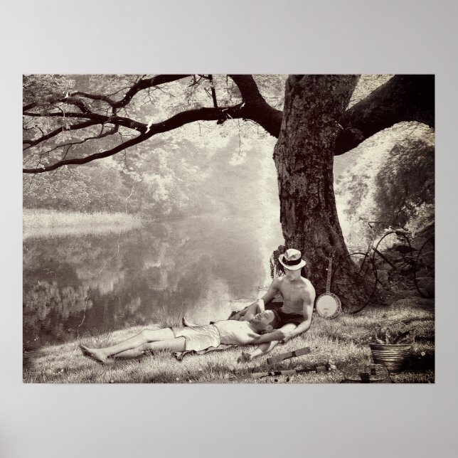 Huckleberry & Tom (Sepia Edition) Poster (Front)