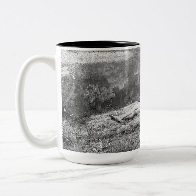 Huckleberry & Tom Two-Tone Coffee Mug (Left)