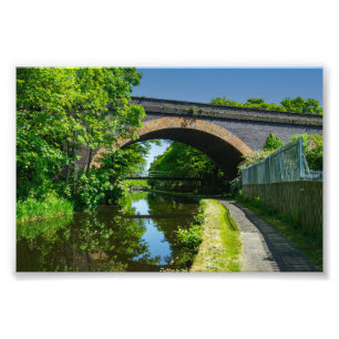 Huddersfield Broad Canal and Whitacre Mill Viaduct Photo Print