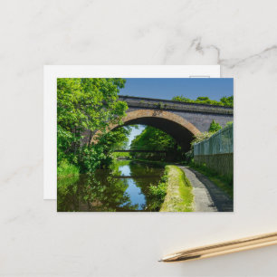 Huddersfield Broad Canal and Whitacre Mill Viaduct Postcard