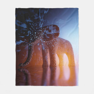 hude male africa Abstract elephant Fleece Blanket