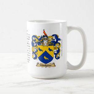 Hudgins, the Origin, the Meaning and the Crest Coffee Mug