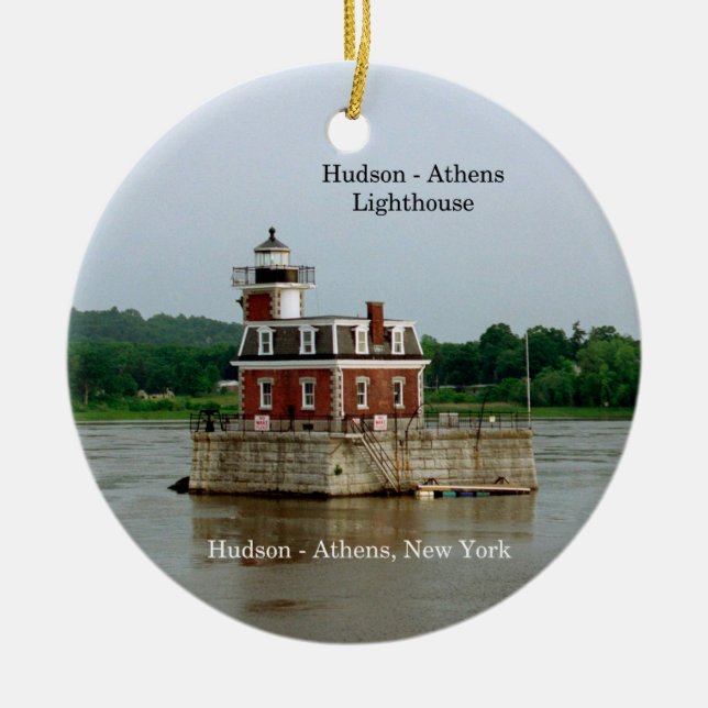 Hudson Athens Lighthouse ornament (Front)