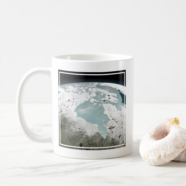 Hudson Bay Sea Ice On April 29, 2006. Coffee Mug (With Donut)