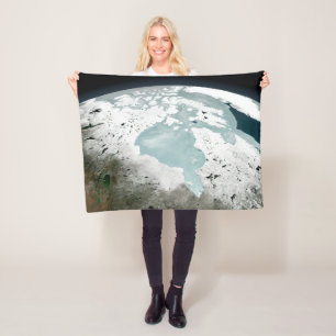 Hudson Bay Sea Ice On April 29, 2006. Fleece Blanket