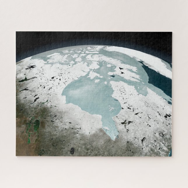 Hudson Bay Sea Ice On April 29, 2006. Jigsaw Puzzle (Horizontal)