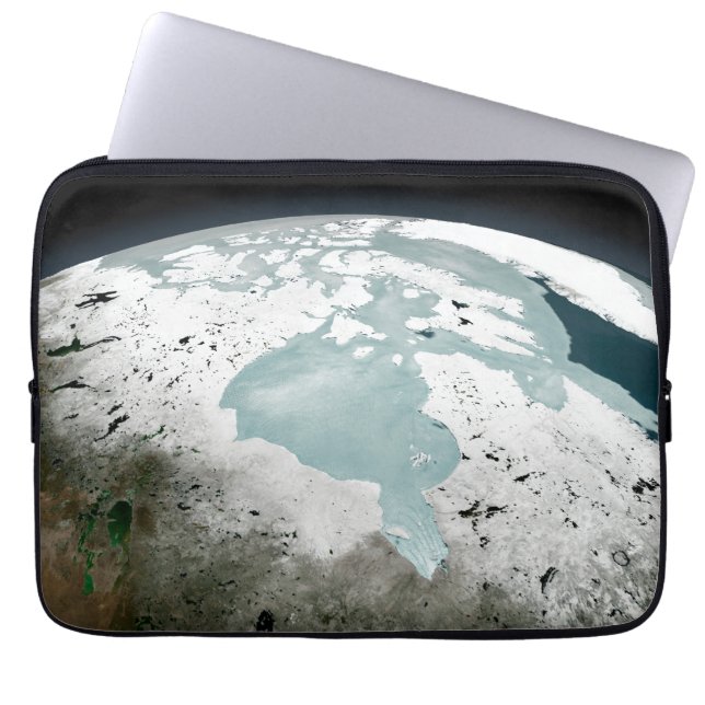 Hudson Bay Sea Ice On April 29, 2006. Laptop Sleeve (Front)