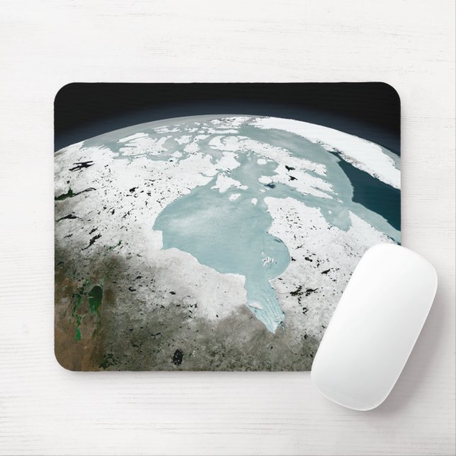 Hudson Bay Sea Ice On April 29, 2006. Mouse Pad (With Mouse)