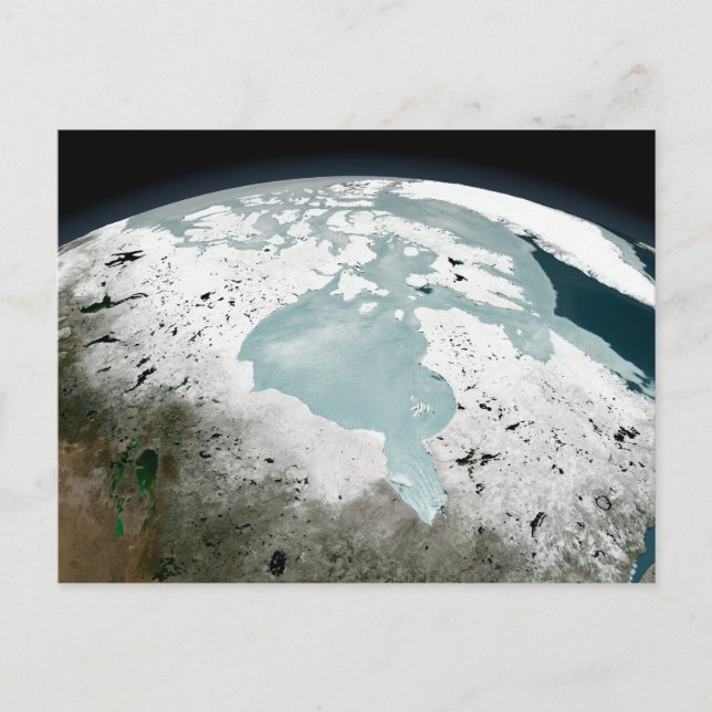 Hudson Bay Sea Ice On April 29, 2006. Postcard (Front)
