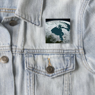 Hudson Bay Sea Ice On November 14, 2005. 15 Cm Square Badge