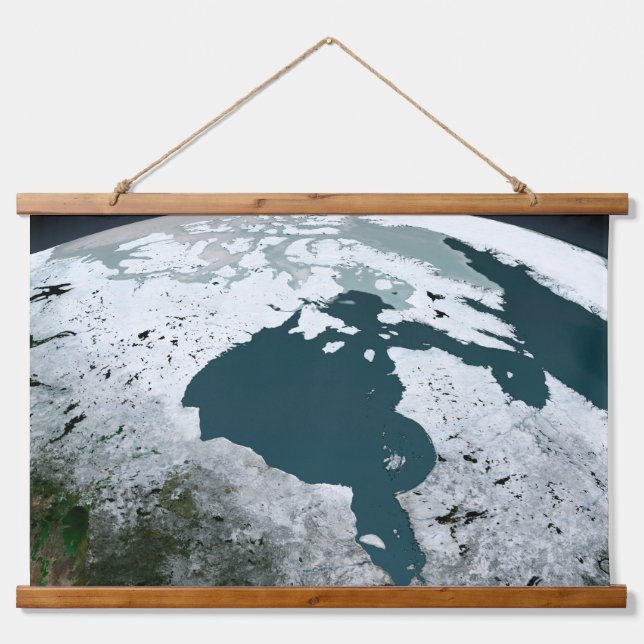 Hudson Bay Sea Ice On November 14, 2005. Hanging Tapestry (Front)