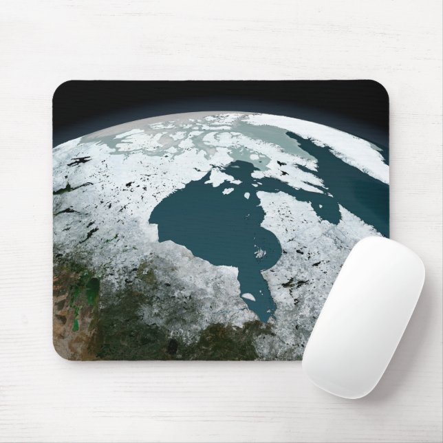 Hudson Bay Sea Ice On November 14, 2005. Mouse Pad (With Mouse)