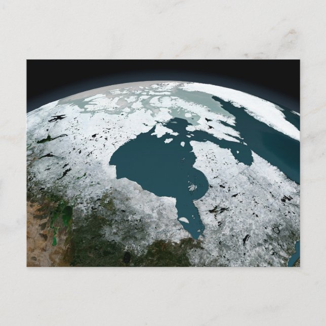 Hudson Bay Sea Ice On November 14, 2005. Postcard (Front)