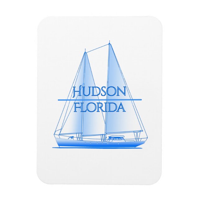 Hudson Coastal Nautical Sailing Sailor Magnet (Vertical)
