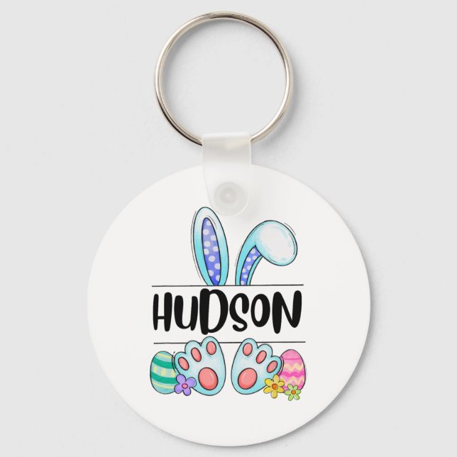 Hudson Easter Bunny  Key Ring (Front)