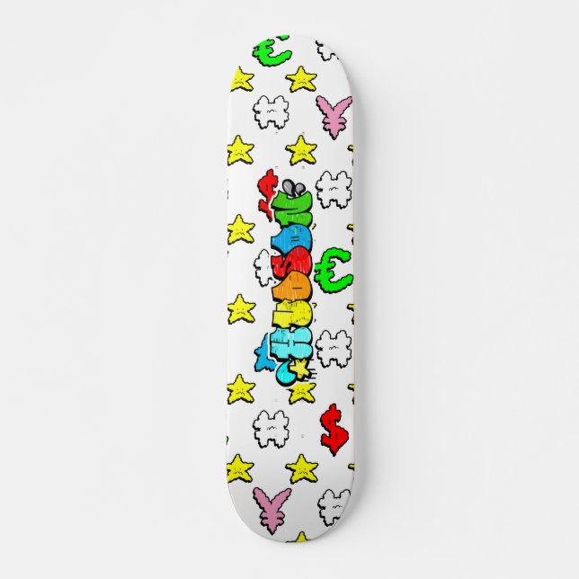 Hudson Graffiti Custom Personalised Skateboard (Front)